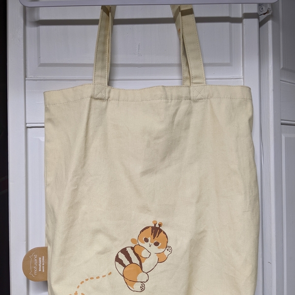 Cute Cat Tote Bag - Yellow - Picture 4 of 7